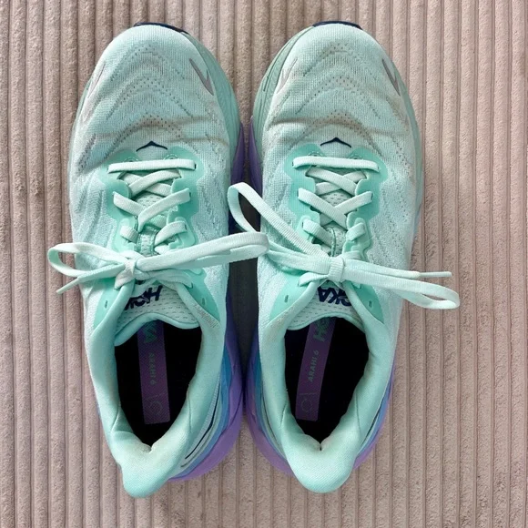 HOKA ONE ONE ARAHI 6 Sunlit Ocean / Lilac Mist Blue Turquoise Purple 7.5 - Picture 5 of 11